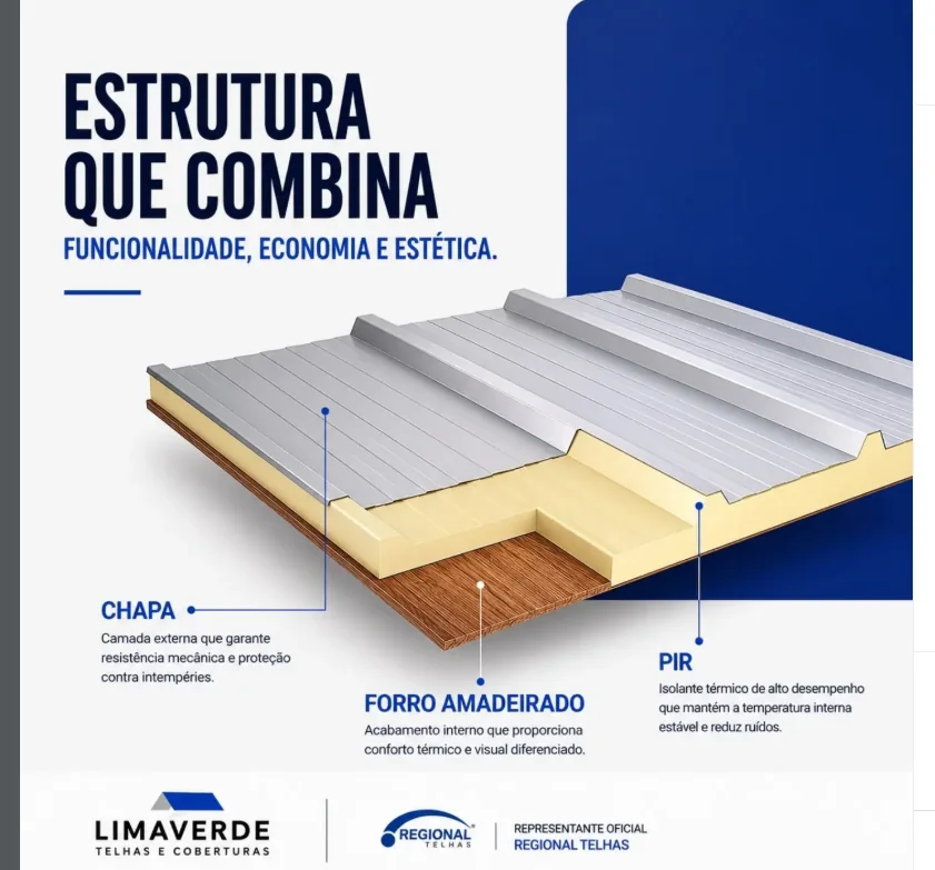 Telha Sanduíche PIR ou EPS: Qual a Melhor Escolha para o Calor de São Luís?